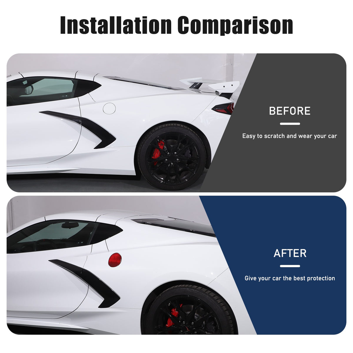 Replacement Red Real Carbon Fiber Fuel Tank Cap Lid Cover For Corvette C8 20+ US 22