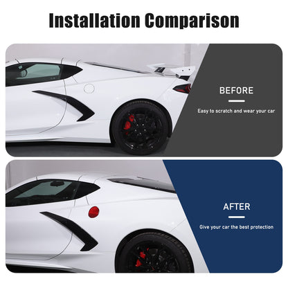 Replacement Red Real Carbon Fiber Fuel Tank Cap Lid Cover For Corvette C8 20+ US 22