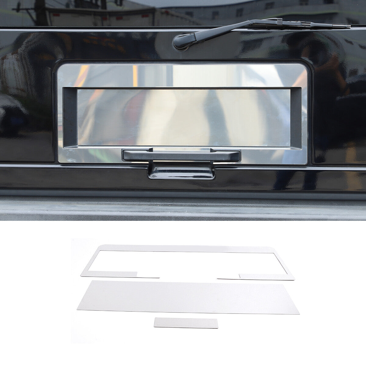 Silver Chrome Steel Metal License Plate Frame Trim For Hummēr H2 2003-2009 US 1