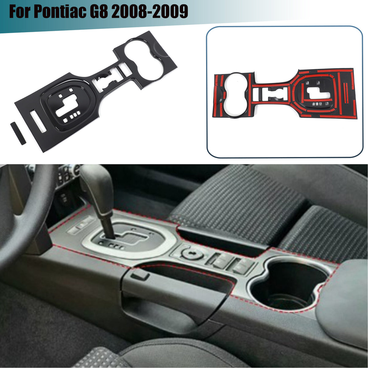 Glossy Black Center Console Gear Shift Panel Trim For Pontiac G8 2008-2009 US 1