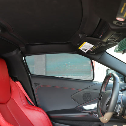Car Front Window Screen Sun Shade Mesh Cover For Corvette C8 2020-26 2