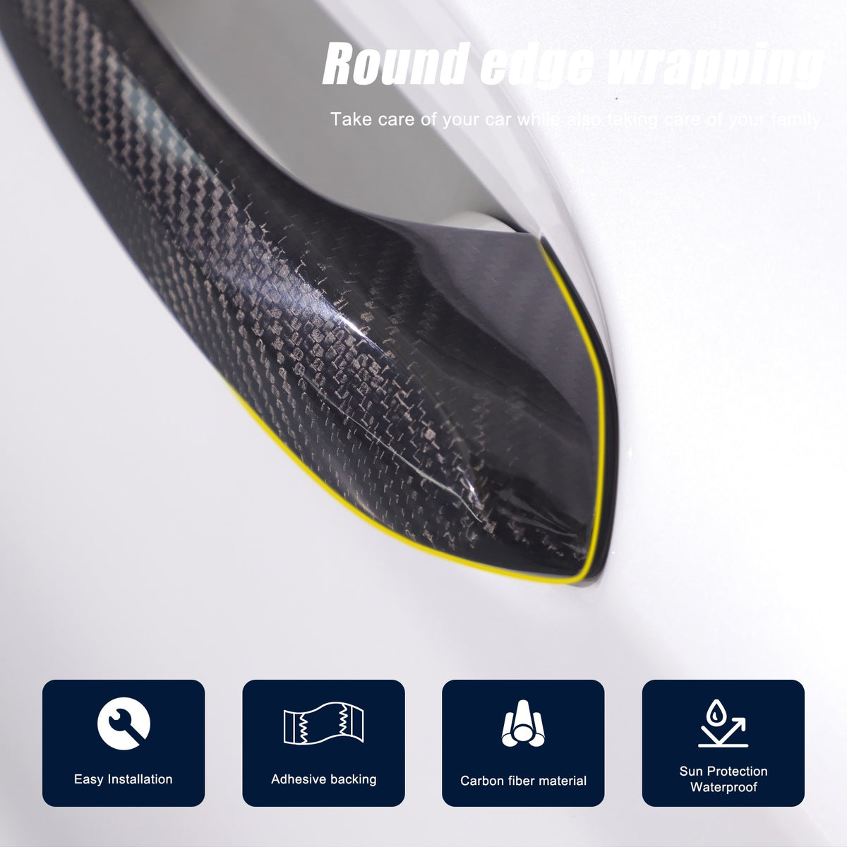 Real Carbon Fiber Exterior Outer Door Handle Cover Trim For BMW X3 G01 2018-2023 17