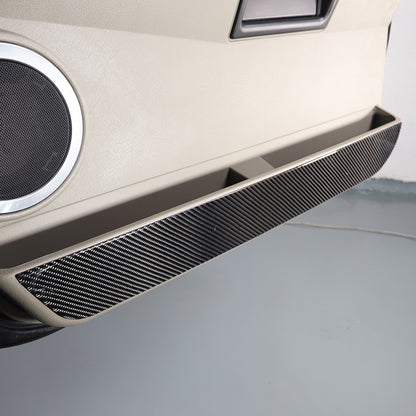 Carbon fiber Door Bottom Anti-Kick Trim Sticker For Hummer H2 2003-09 1