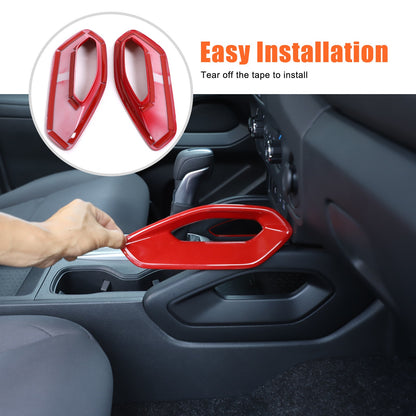 Sport Red ABS Center Console Side Armrest Trim Cover For Nissan Frontier 22+ US 8