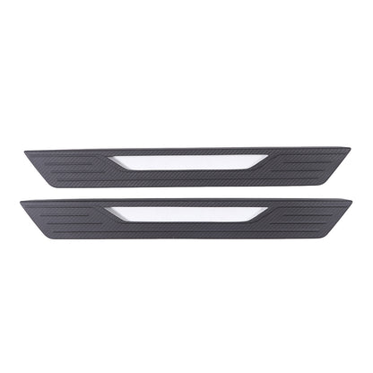 Matte Real Carbon Fiber Scuff Plate Door Sill Cover Protector For Corvette C8 10