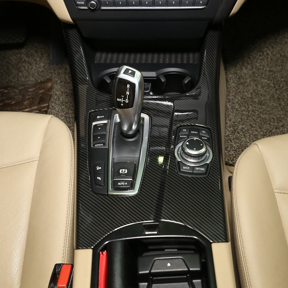 For BMW X3 F25 X4 F26 2011-17 Carbon ABS Center Console Gear Shift Panel Trim US 4