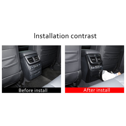 ABS Carbon Fiber Rear Air Vent Outlet Cover Trim For ​Subaru Outback 2021-2023 10