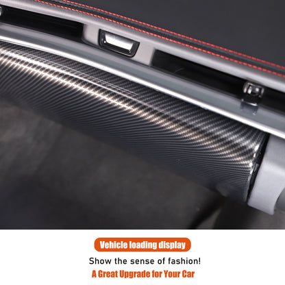 ABS Carbon Fiber Co-pilot Storage Glove Box Cover Trim For C8 Corvette 20-26 US 5