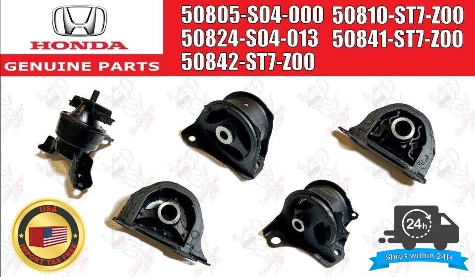 Honda Civic EK9 Genuine 5 Piece Set Engine & Transmission Motor Mount Kits OEM 1