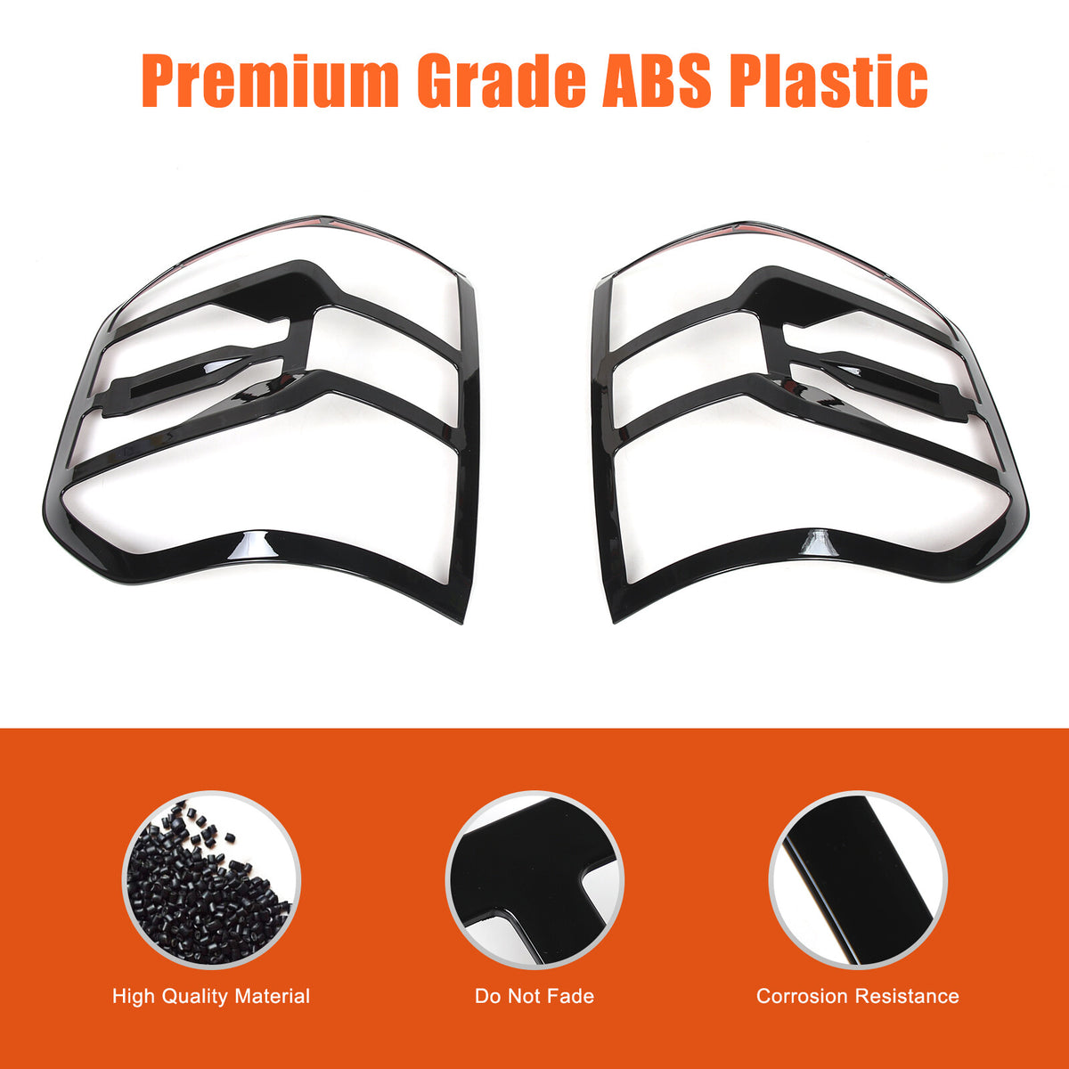 Glossy Black Rear Taillight Trim Cover Bezel For FORD Maverick 2022-2023 US 8