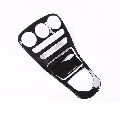 Black Center Console Panel Cover Trim For Benz C Class W205 GLC X253 2015-18 12