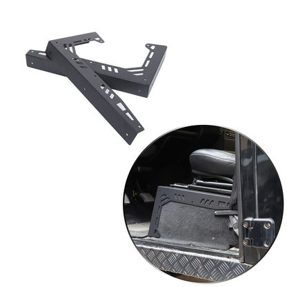 Black Seat Box Corner Carpet Mat Protector For Land Rover Defender L316 2004-18 14