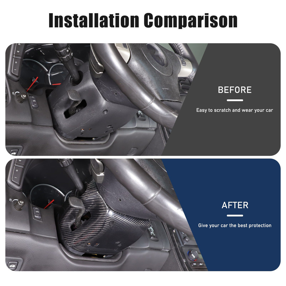 Real Dry Carbon Fiber Full Interior Set Decor Trim Kit for Corvette C6 2005-13 - Styles 21-25 56