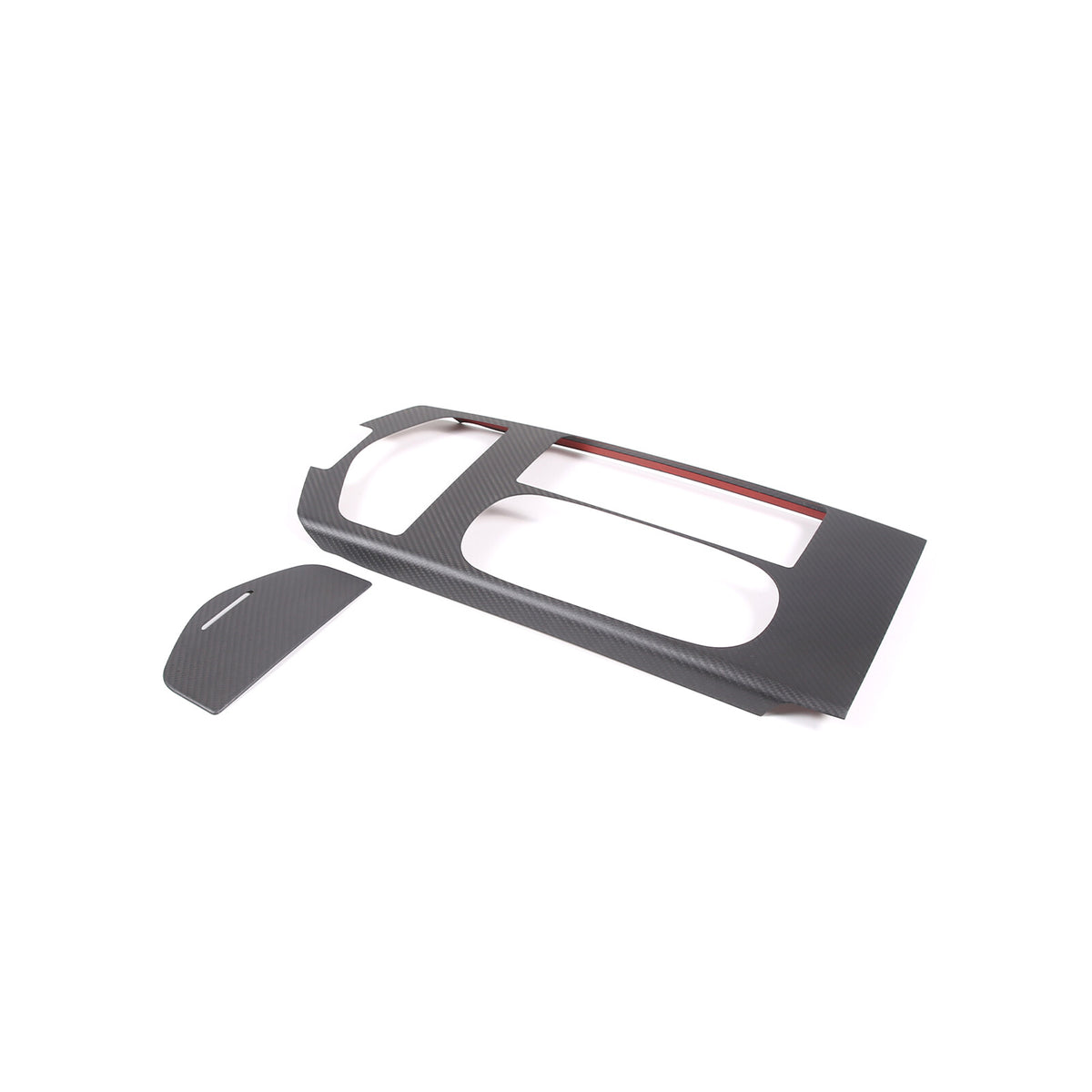 Matte Real Carbon Fiber Center Console Cover Trim For Maserati Ghibli 2017-2023 3