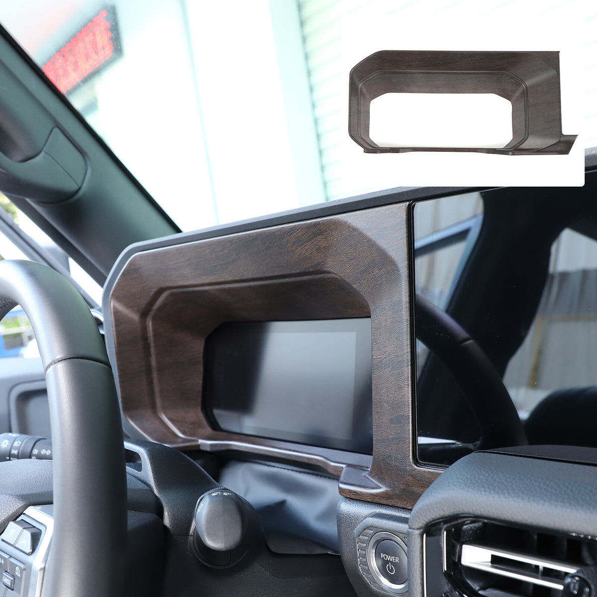 Wood Grain Dashboard Instrument Trim For Toyota Land Cruiser Prado LC250 24+ 2