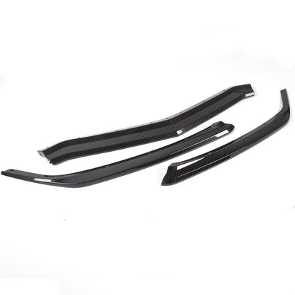 Replacement ABS Carbon fiber Front Bumper Lip Spoiler For Corvette C8 20-25 US 12