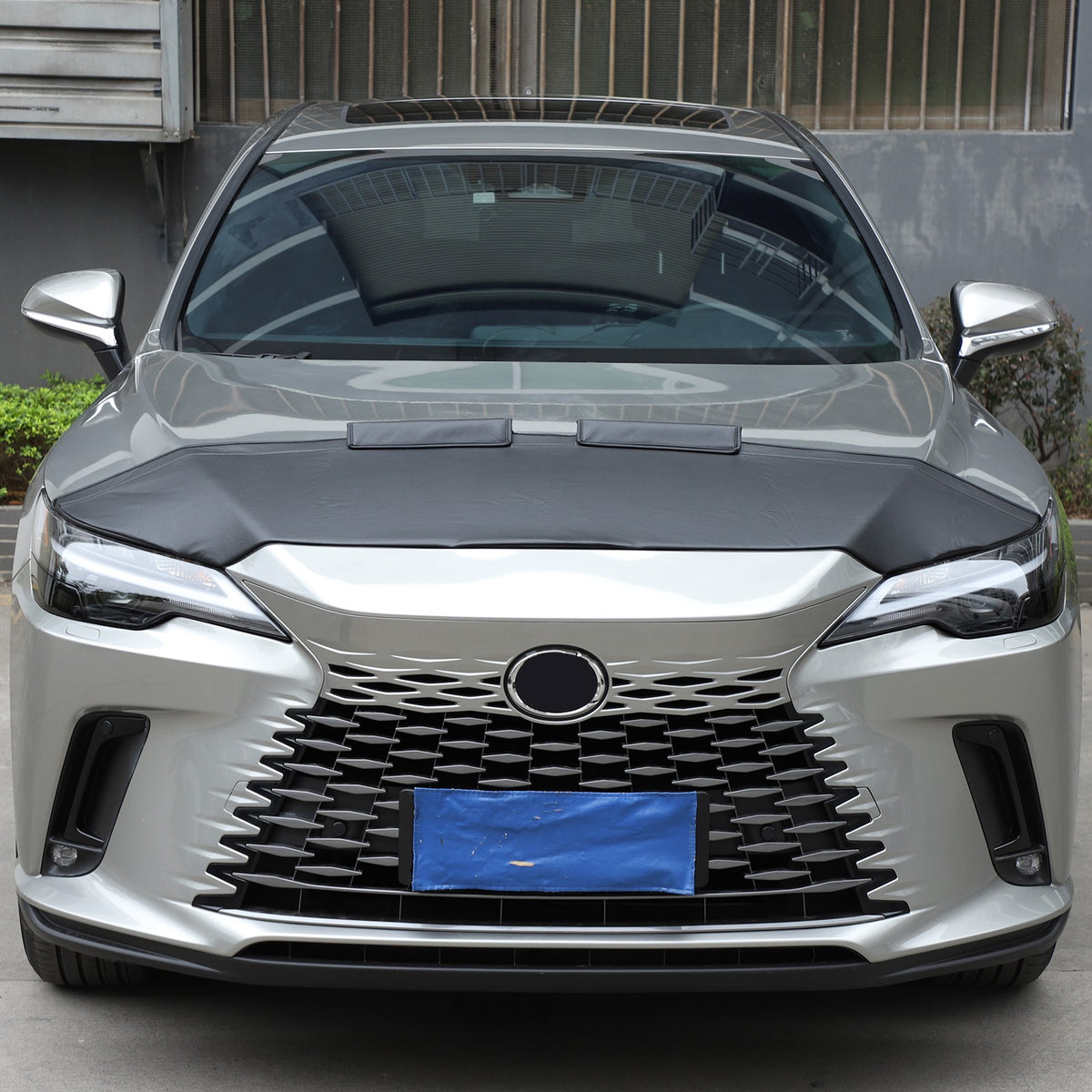 PU Leather Car Bonnet Hood Bra Wind & Bug Deflectors For Lexus RX350 2023+ 15