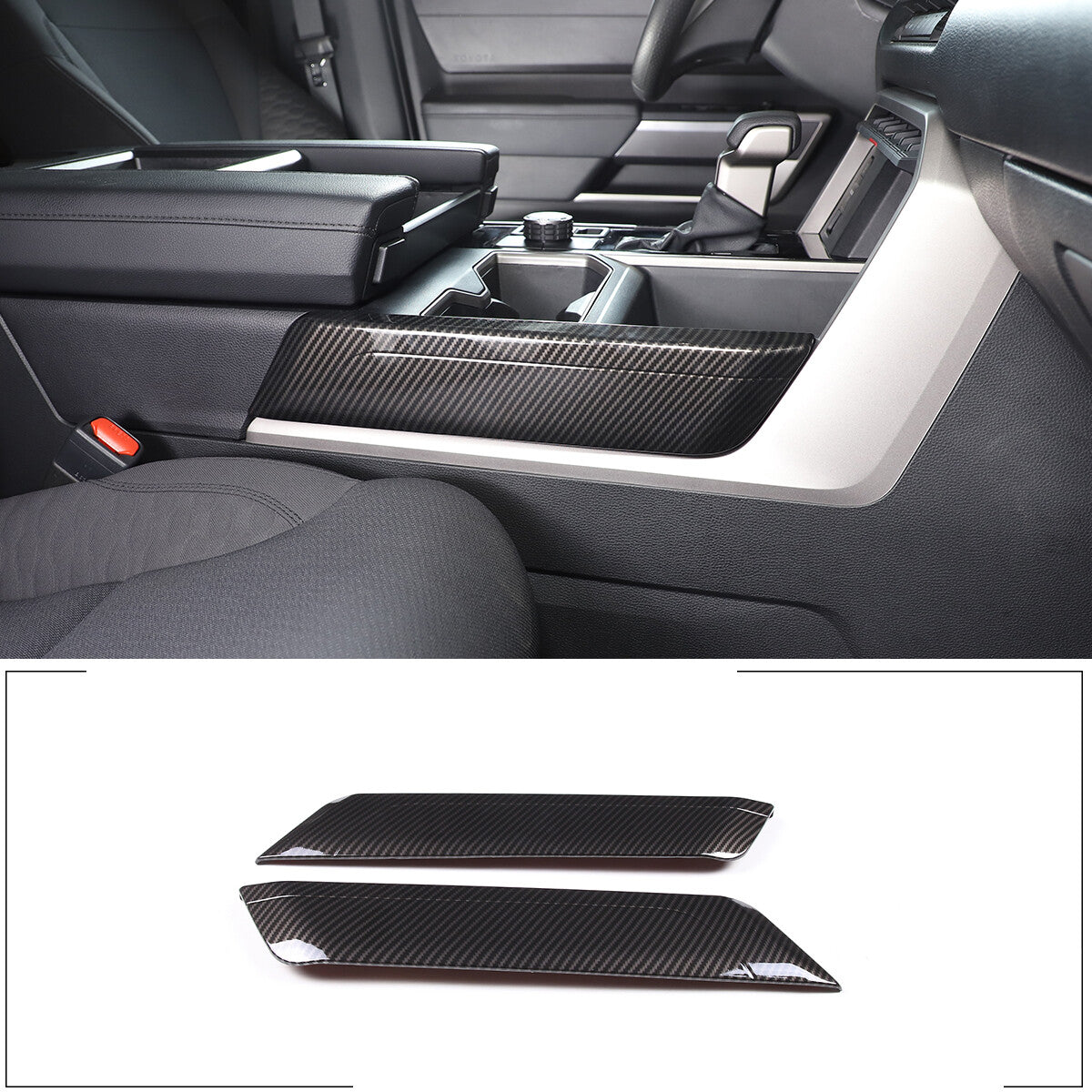 ABS Carbon Fiber Interior Set Cover Trim Kit For Toyota Tundra Sequoia SR 22+ - Styles 1-5 226