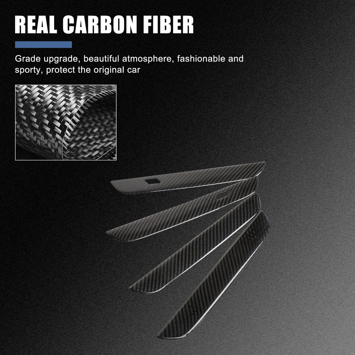 Real Carbon Fiber Outer Door Handle Trim For BMW 4 series G23 430i 440i 2022-23 6