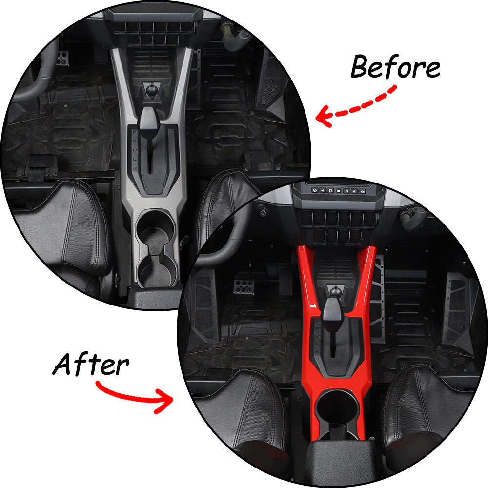 Red Center Console Panel Cover Trim For Polaris RZR PRO XP Ultimate 2021 US 6
