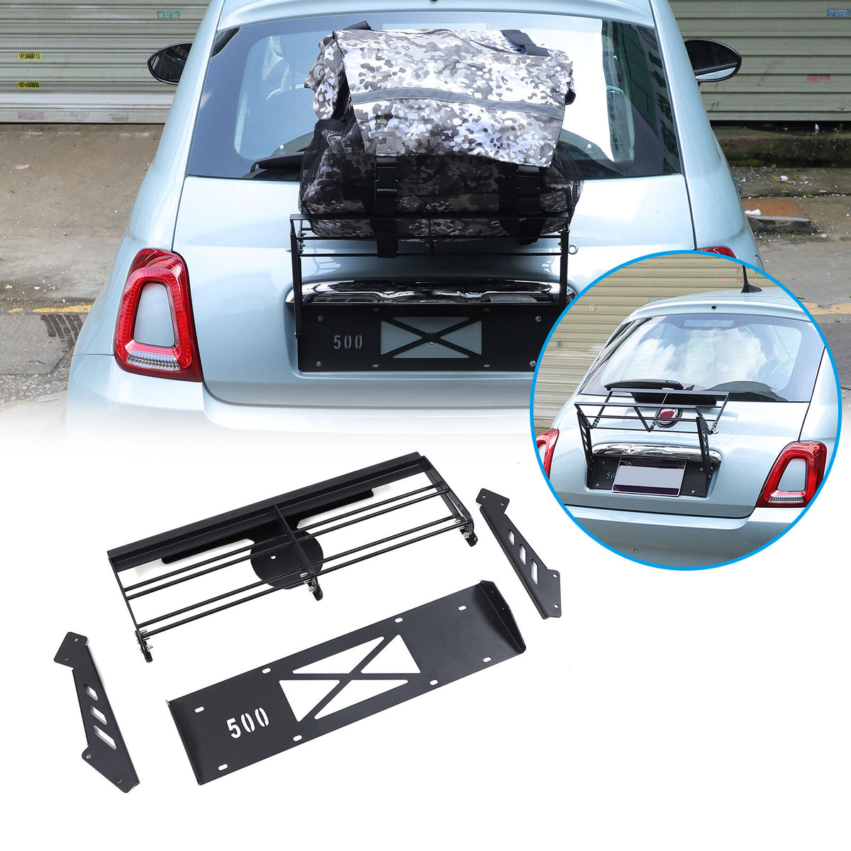 Hitch Mount Cargo Carrier Basket Rear Rack For Fiat 500 2010-2024 23
