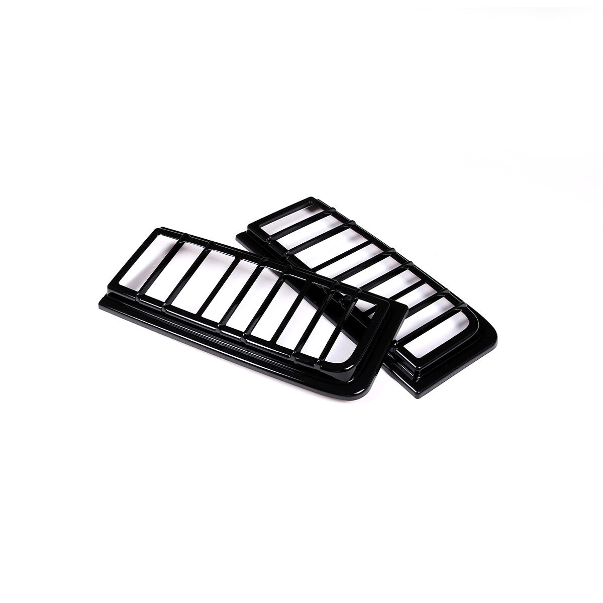 Glossy Piano Black Front Bumper Exterior Trim Cover Set For Hummer H2 2003-2009 - Styles 6-10 57