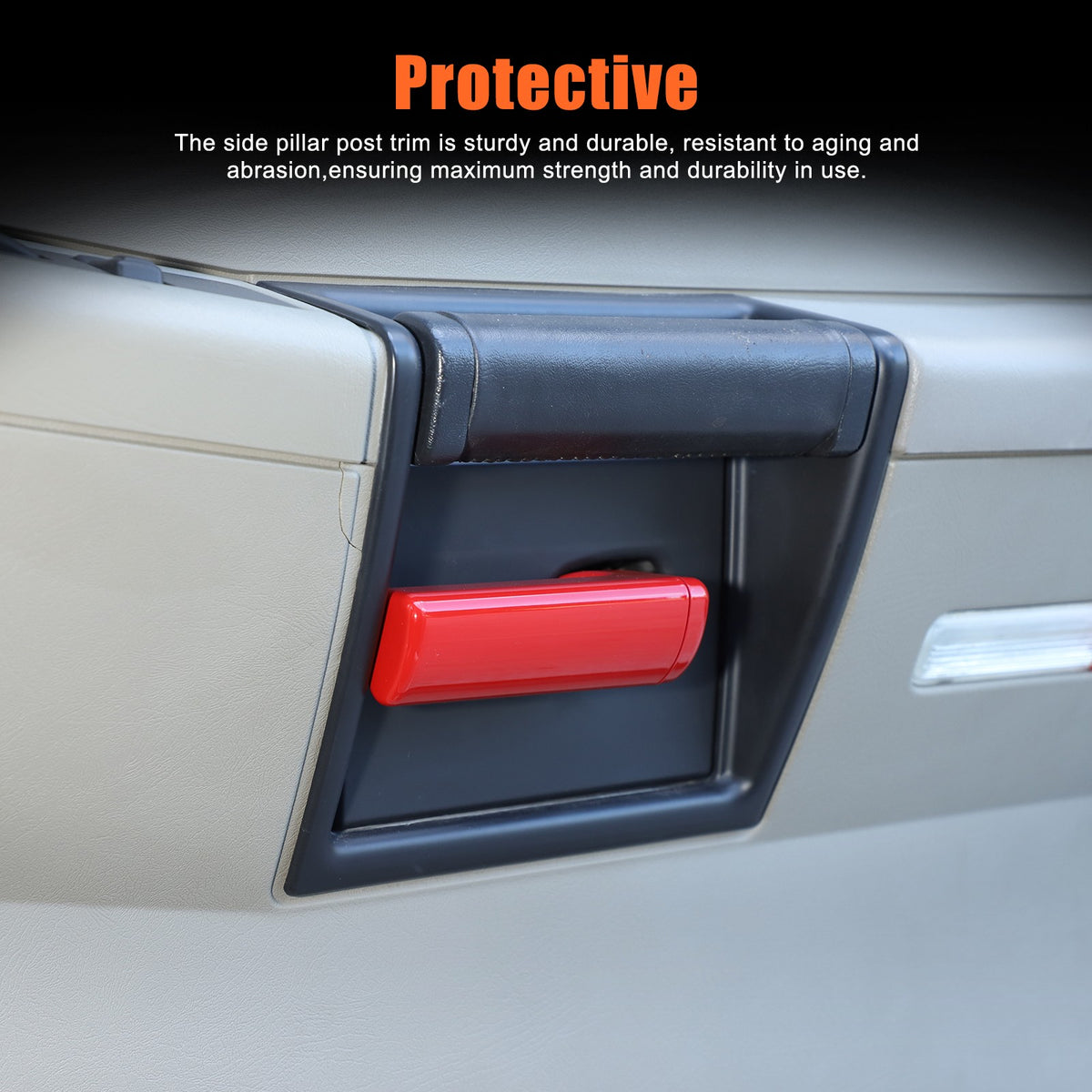 Sport Red ABS Inner Interior Door Handle Cover Trim For Hummer H2 2003-2007 US 19