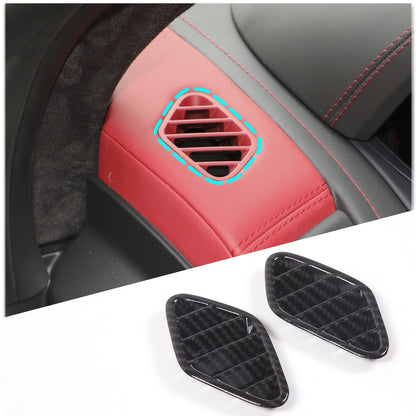 ABS Carbon Fiber Interior Center Console Trim Set Kit For Jaguar F-TYPE 2013-24 6