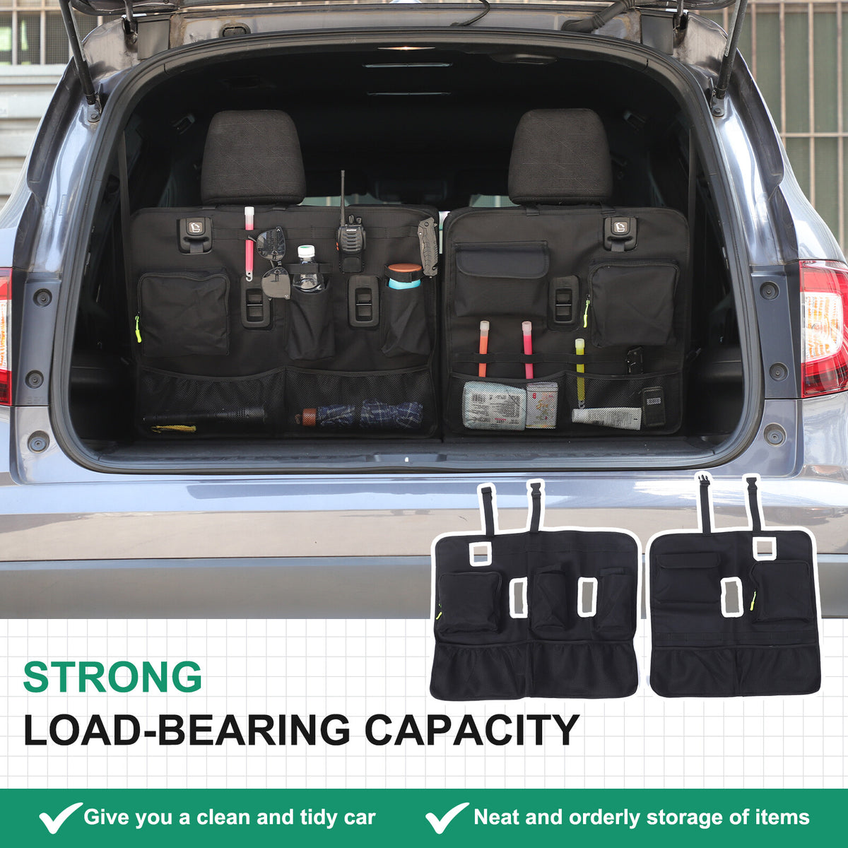 Rear Seat Backrest Hanging Bag Trim for Honda Pilot 2016-2022 2