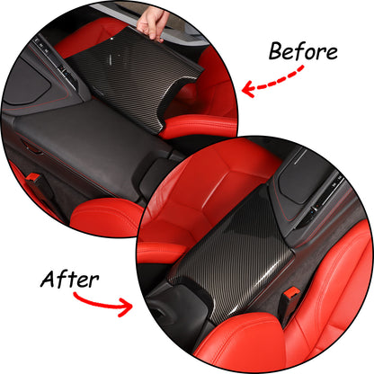 Carbon Fiber ABS Interior Full Decor Cover Trim Kit For Corvette C8 2020-2025 - Styles 31-35 43
