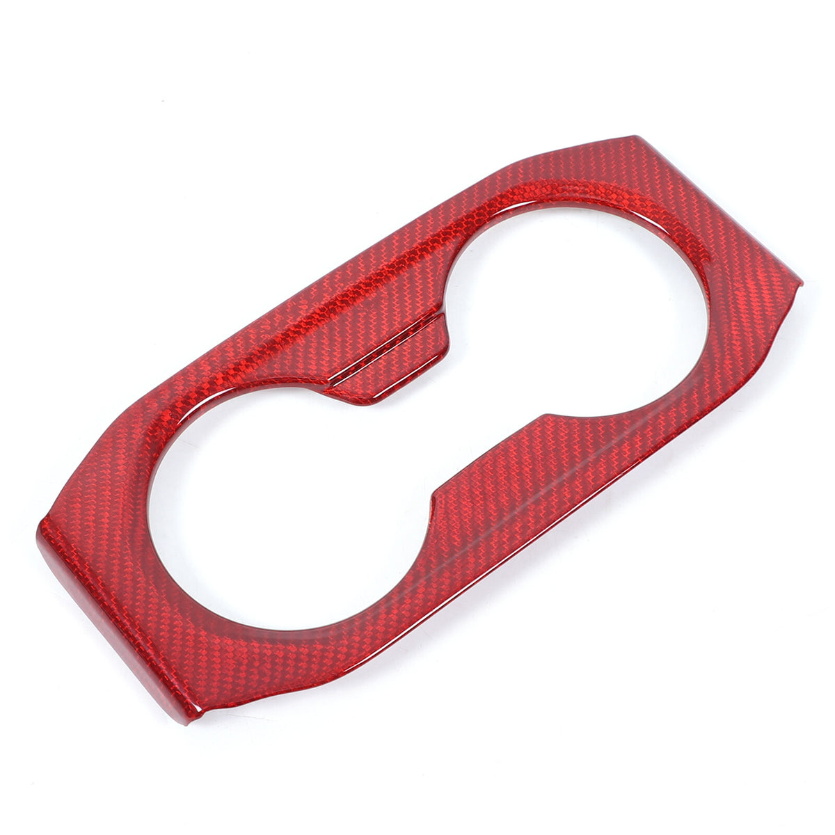 Red Carbon Fiber Armrest Box Rear Cup Holder Cover For BMW 5 Series G60 i5 2024+ 4