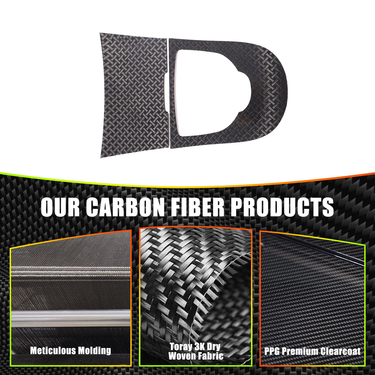 Rolls-Royce Real Carbon Fiber Center Panel Trim For Benz G-Class W464 2019-24 11