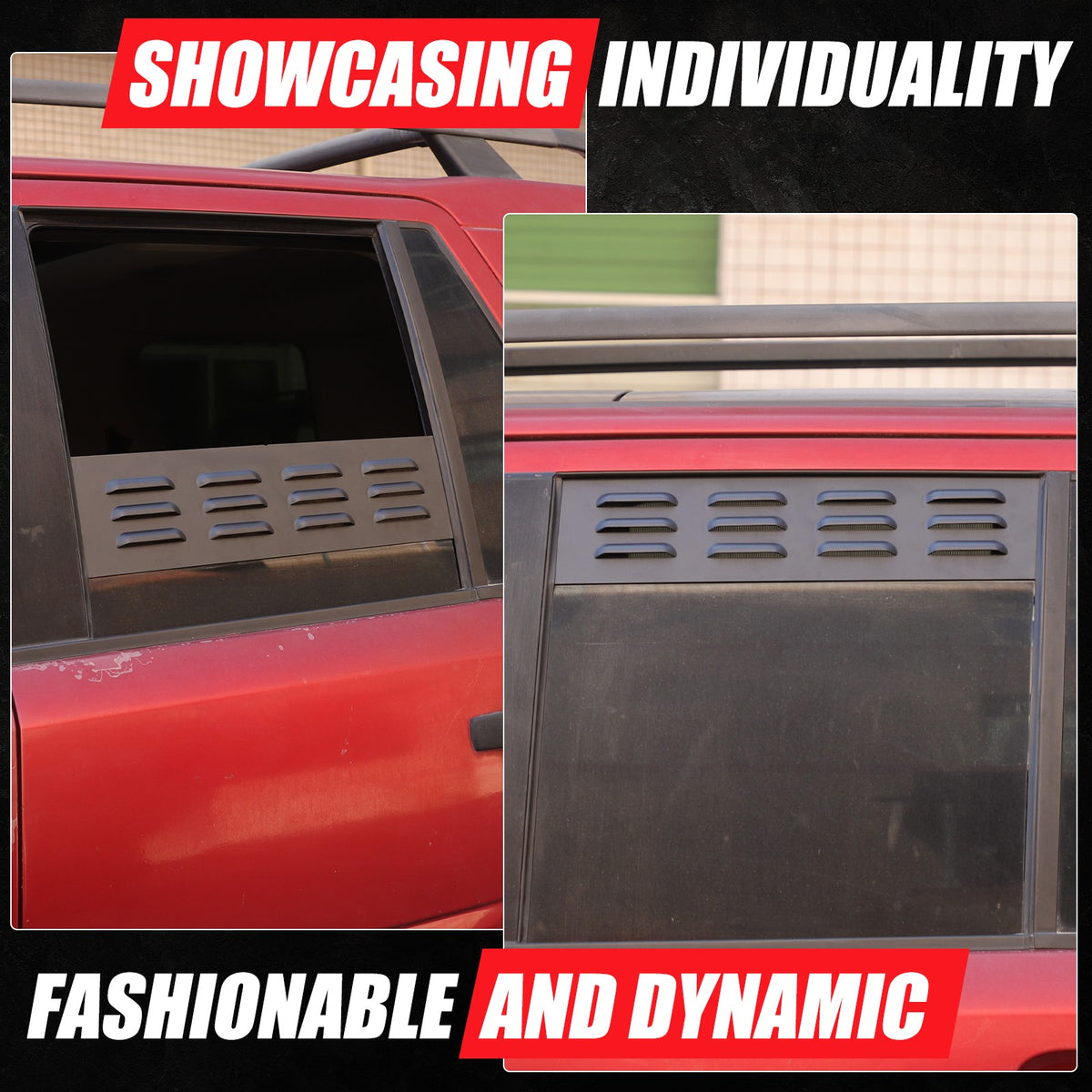 Rear Door Window Louver Air Vent Panel Trim Cover For LR Freelander 2 L359 07-15 10
