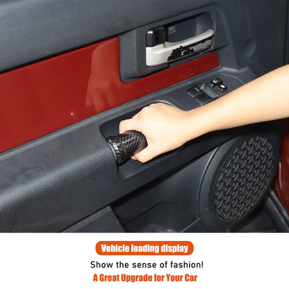 Carbon Fiber ABS Inner Door Handle Cover Trim For Toyota FJ Cruiser 2007-2021 17