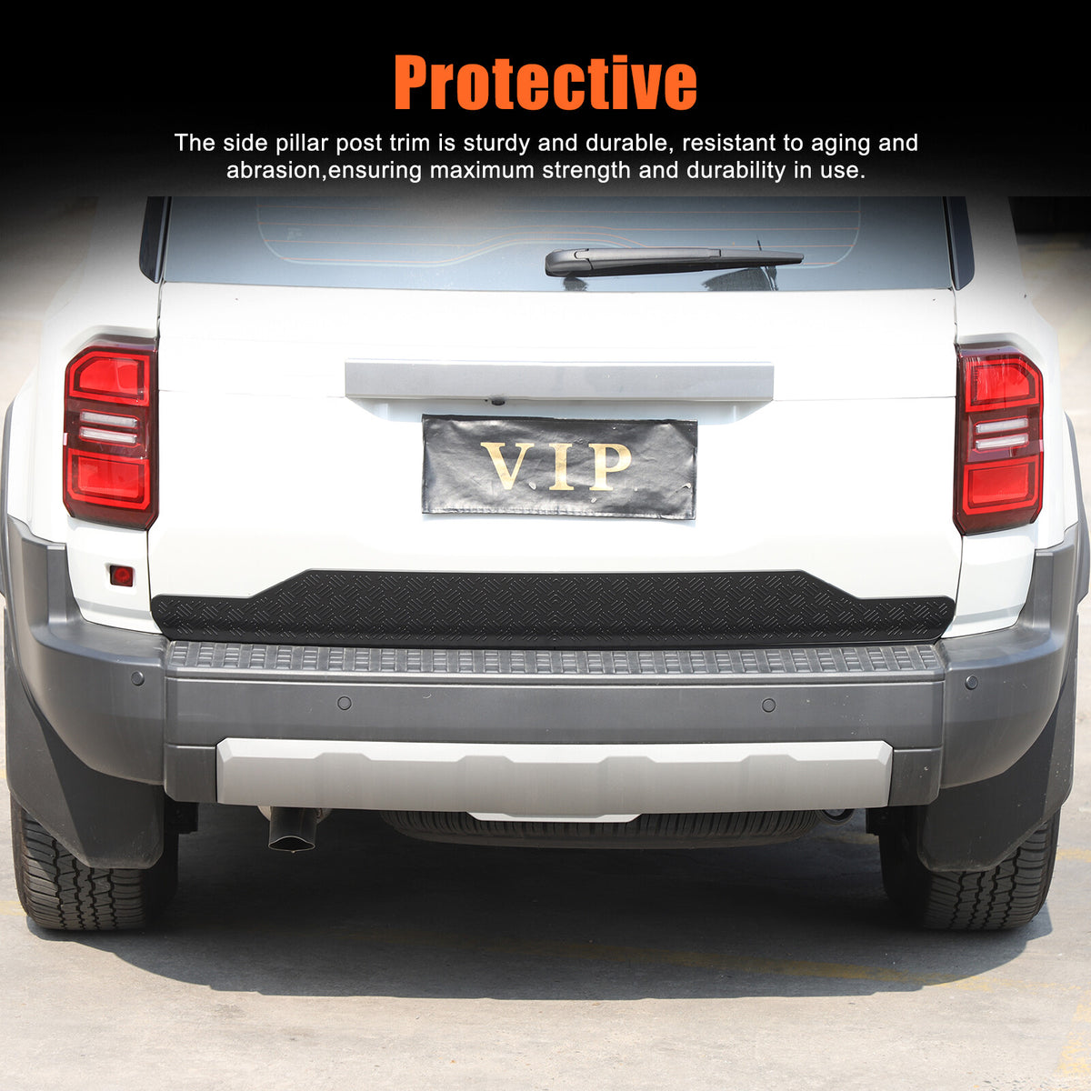 Rear Trunk Tailgate Anti-Scratch Trim Strip For Toyota Land Cruiser LC250 24+ 4