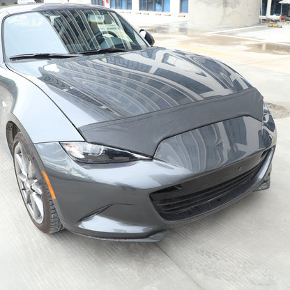 Black Car Bonnet Hood Bra Protector Mask Cover For Mazda MX-5 2016-2023 9