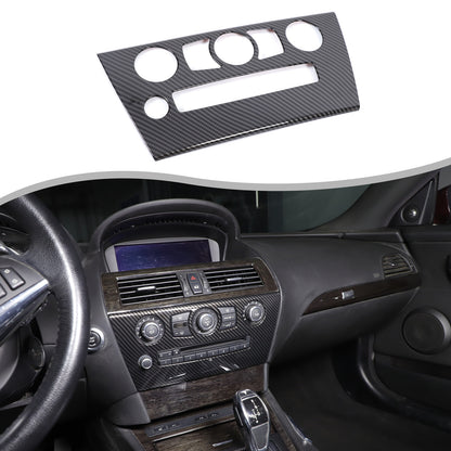 ABS Carbon Center Air Conditioning Cover Trim For BMW 6 Series E63 E64 2004-2009 2