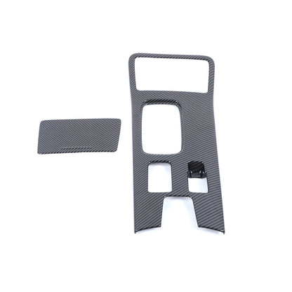 ABS Carbon Center Console Gear Shift Panel Trim For Mitsubishi Outlander 19-22 3