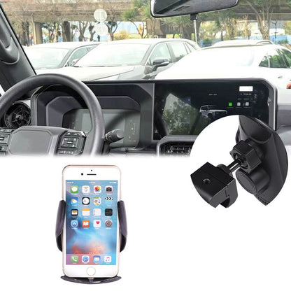 Wireless Navigation Screen Phone Mount Holder For Toyota LC250 Prado 2024+ 18