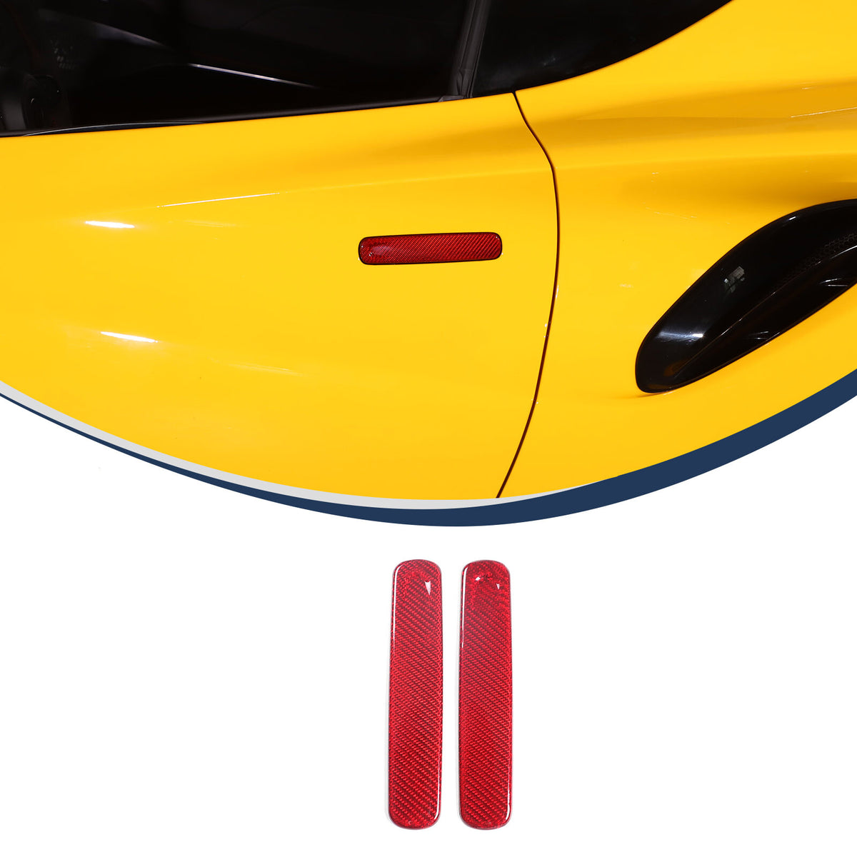 Red Real Carbon Fiber Interior Exterior Conosle Trim Cover For Lotus EMIRA 21-25 100