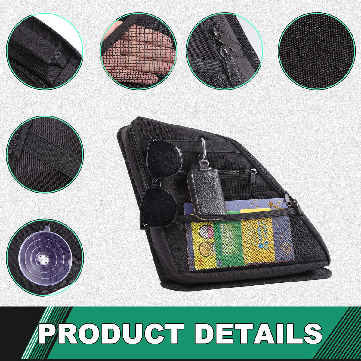 Rear Trunk Left & Right Side Window Storage Bag For Toyota RAV4 XA60 2026+ 18