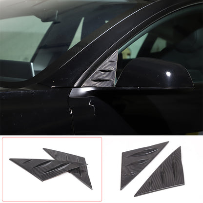 Real Dry Carbon Fiber Center Console Interior Trim Cover For Tesla Model 3 2023+ 79