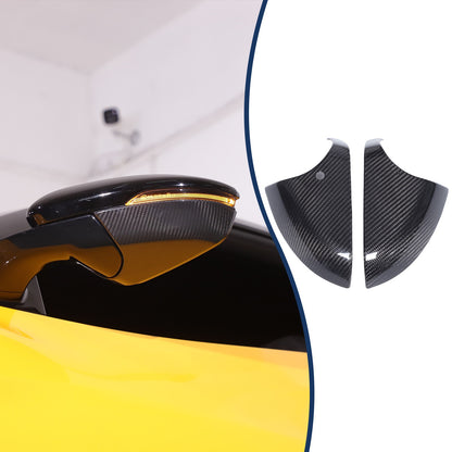 Real Carbon Fiber Exterior Rearview Mirror Base Trim For Lotus Emira 21-23 US 18