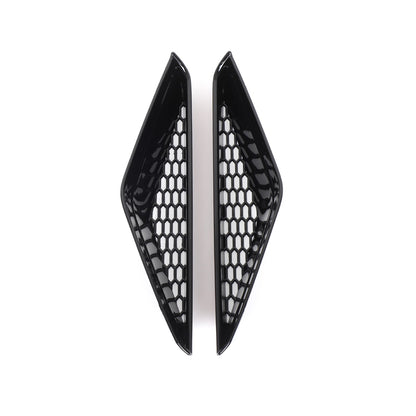 Glossy Piano Black Front Bumper Side Air Vent Grille Trim For BMW iX i20 2022-24 6