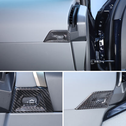 Real Carbon Fiber Dash Side Air Vent Adjustment Trim For BMW X3 G45 2025+ 5
