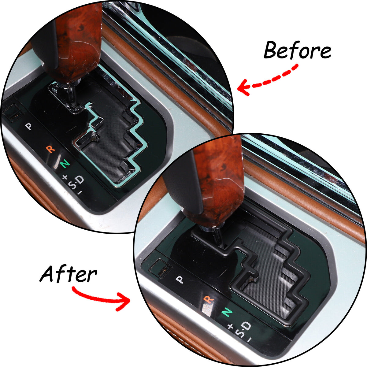 Matte Black Interior Center Console Trim Cover Kit Set For Toyota Tundra 14-21 - Styles 11-11 5