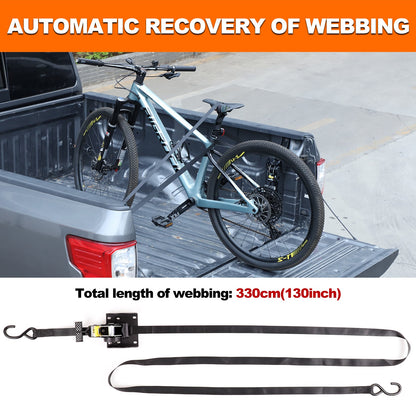 Carbon Steel Truck Bed Tie Down Ratchet Strap For Nissan Titan 2016-2023 17