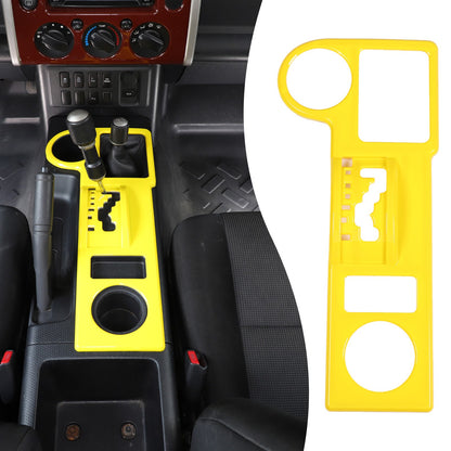 Yellow ABS Shift Panel Frame For Toyota FJ Cruiser 2007-2021 19