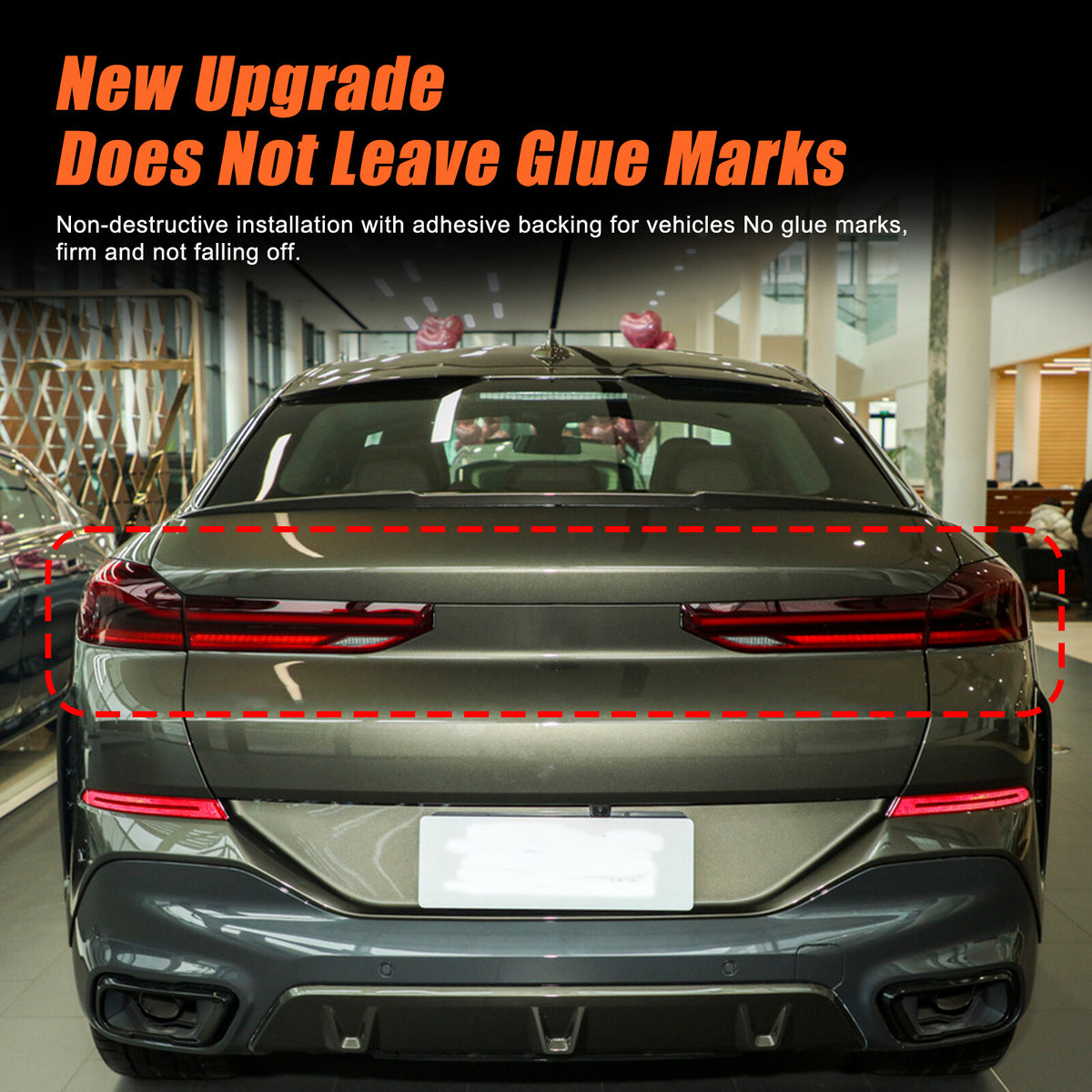 Smoked Rear Tail Light Guard Decor Cover Trim Bezels For BMW X6 G06 2020-2026 17