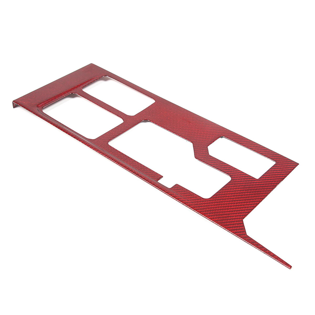 Red Real Carbon Fiber Console Gear Shift Box Panel Trim For Toyota Tundra 22-26 17